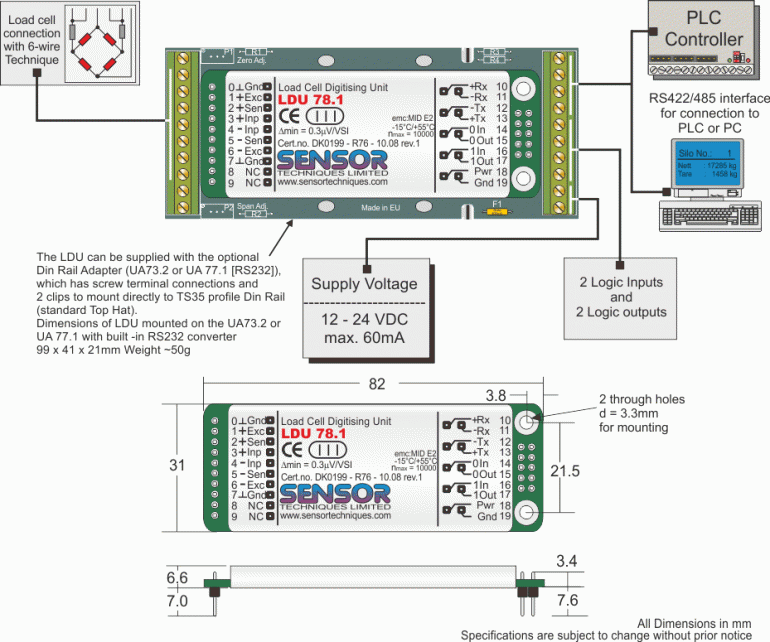 load cell sensor datasheet pdf