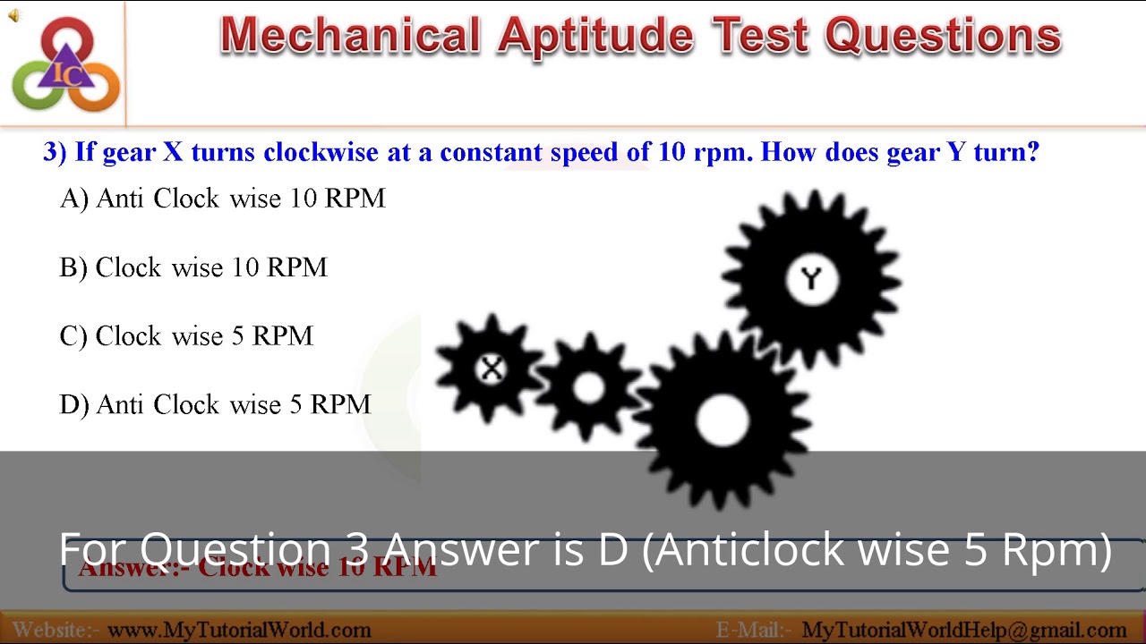mechanical aptitude test questions and answers pdf