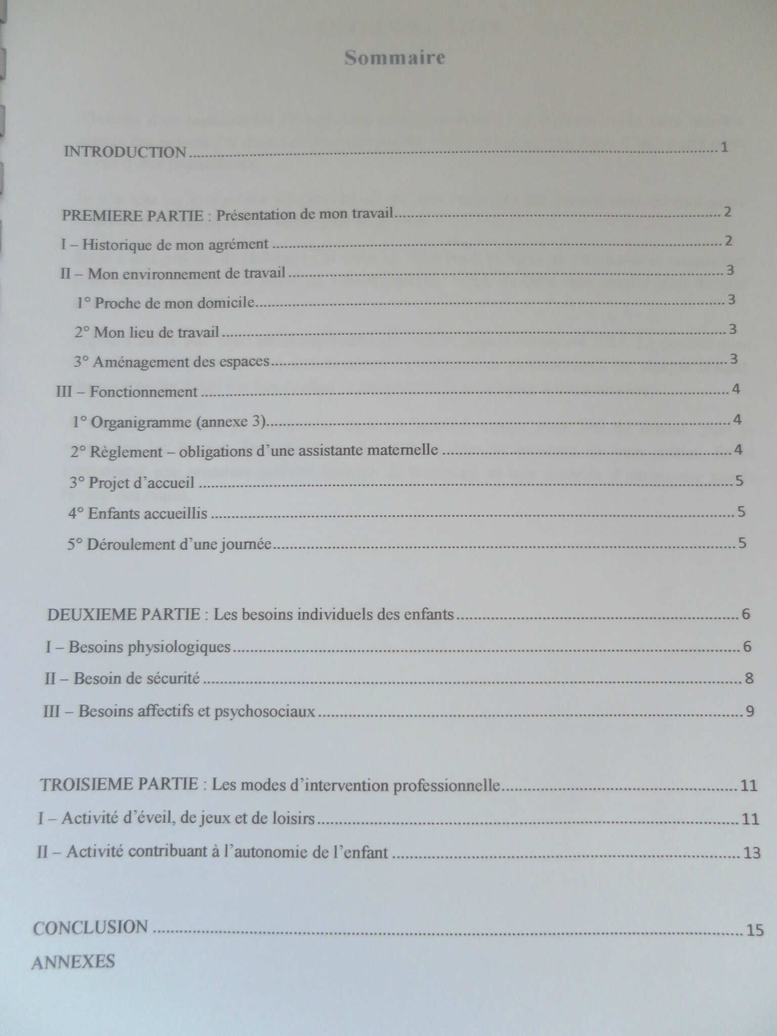 rapport de stage maternelle pdf